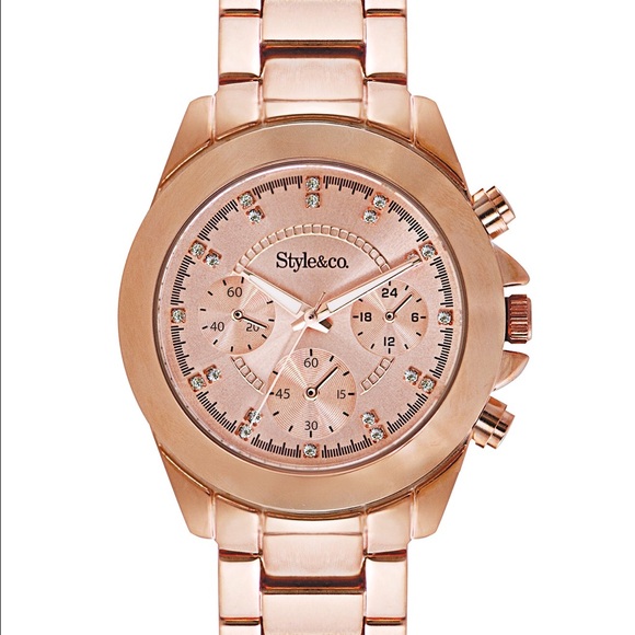 ROSE GOLD STYLE & CO. WATCH