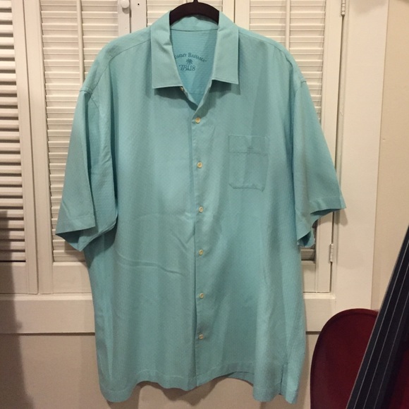 Men's XL sky blue Tommy Bahama dress shirt