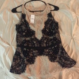 Loft peplum blouse, reserved for amberdoot227 only