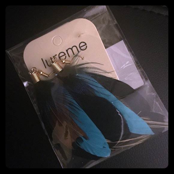Feather earrings