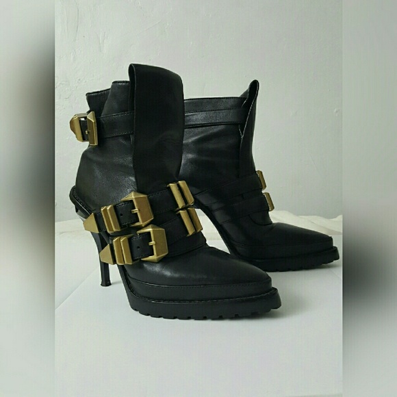 SALE Alexander Wang HANNE Triple Buckle Boots