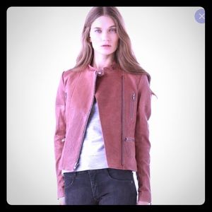 Theory Macha leather motorcycle biker jacket