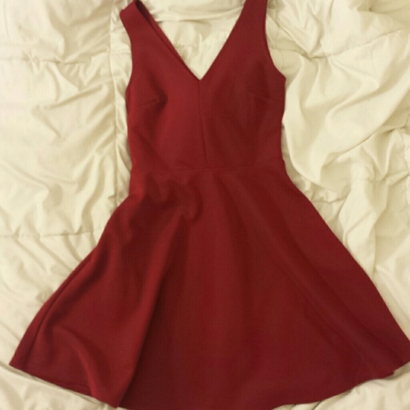 Red Fit And Flare Dress