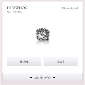 *DISCONTINUED*Hedgehog pandora charm