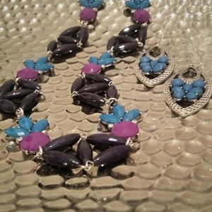 "Magnified Moxie"- Vibrant Necklace and earings!