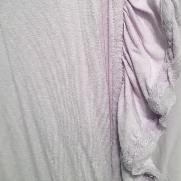 INC Ruffled Lavender Cardigan - Picture 2 of 3