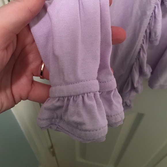 INC Ruffled Lavender Cardigan - Picture 3 of 3