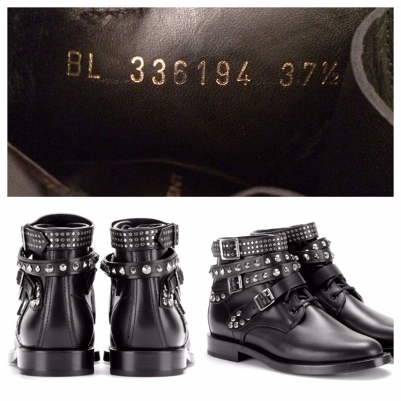 SOLD❗️✨HP✨Saint Laurent Rangers Studded Combat Low - Picture 2 of 4