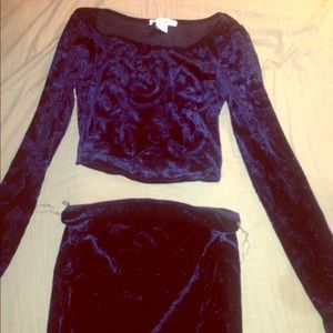Velvet Two Piece Set