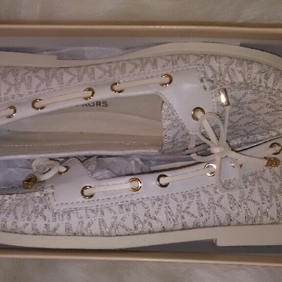 MK Signature boat shoes