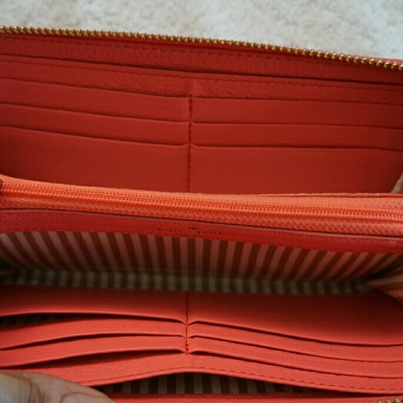 Kate Spade Wallet Mango Pink Peach - Picture 3 of 4