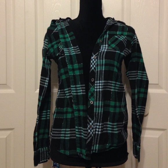 Hooded flannel