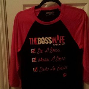 The Boss Wife Baseball Tee New w/o Tags