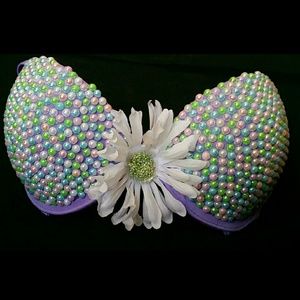 Lavendar Love Rave Bra halloween, festival, pushup