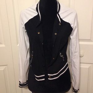 Black and white cardigan