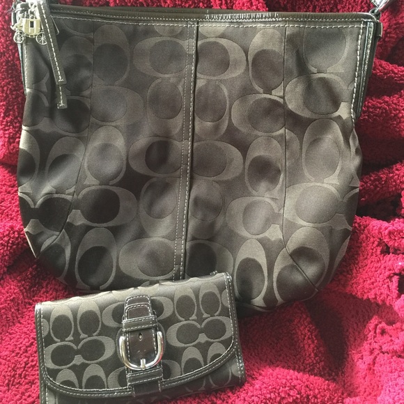 Large Coach Bag & Matching Wallet