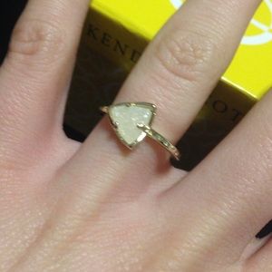 Iridescent drusy Kendra Scott size 5 ring
