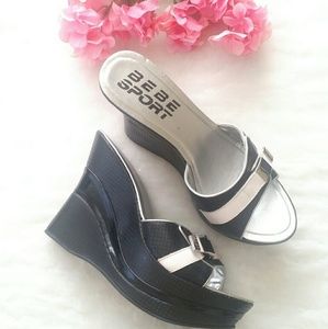 ▶ Bebe Sport Wedges - 7.5 ◀