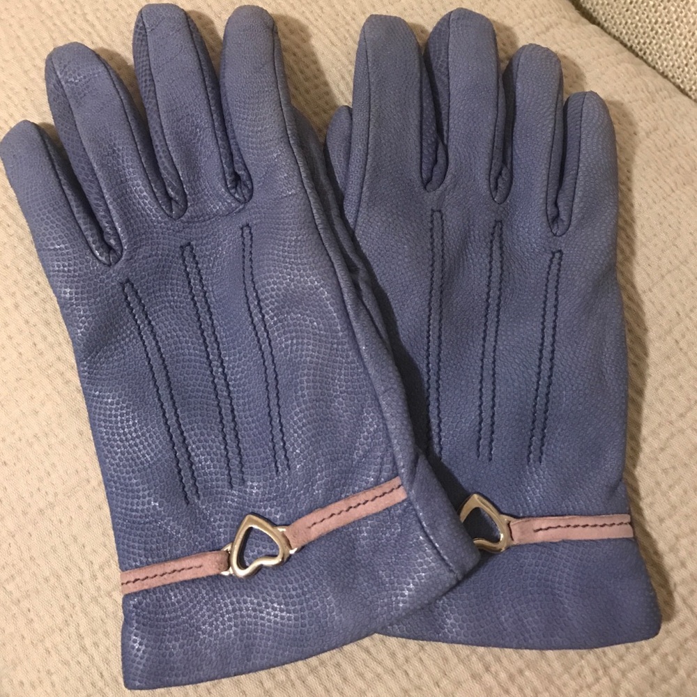 Moschino leather gloves