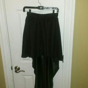 Custom Black High Low Dress