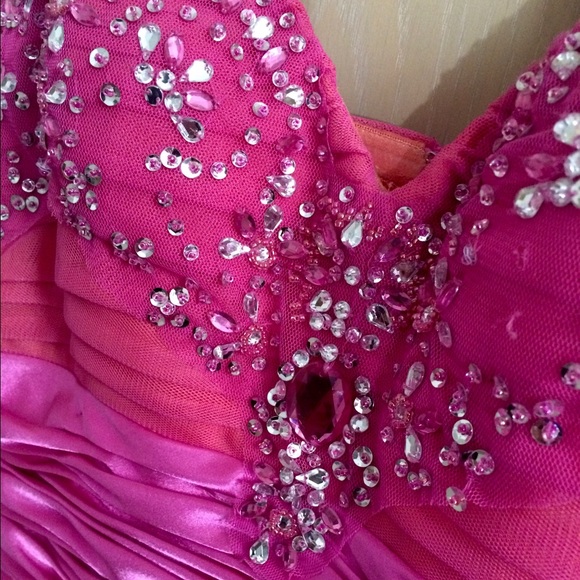 Adrianna Papell Pink with Orange Undertone Dress! - Picture 4 of 4