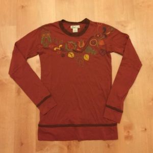 Fossil embroidered long sleeve tshirt