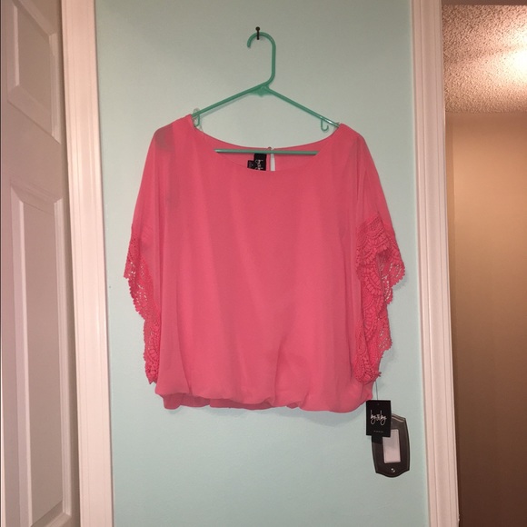 Coral blouse