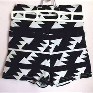 American apparel cotton spandex jersey HW shorts