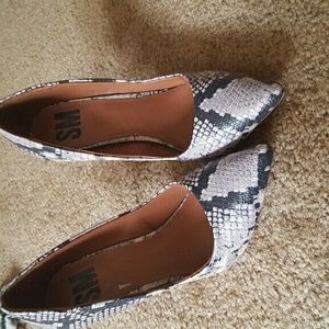 SM snake skin print pointed toes high heels