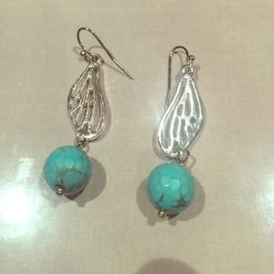 Silver and authentic Turquoise earrings