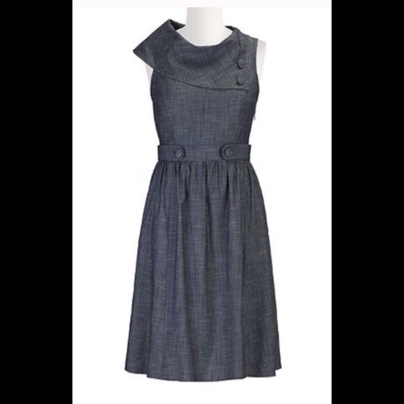 Eshakti Dresses & Skirts - New Eshakti Chambray Retro Style Dress S 4