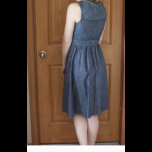 New Eshakti Chambray Retro Style Dress S 4 - Picture 3 of 3