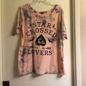 STAR CROSSED LOVERS TYE-DYE T