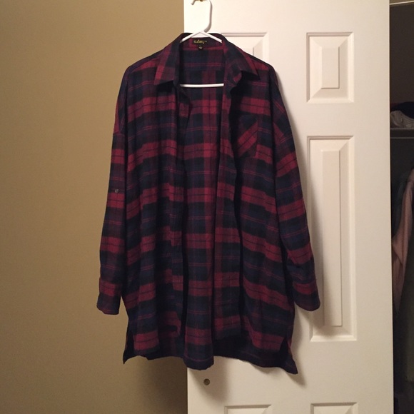 Plaid shirt dress