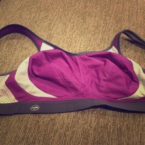 Anita purple sports bra