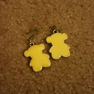 Teddy bear earrings