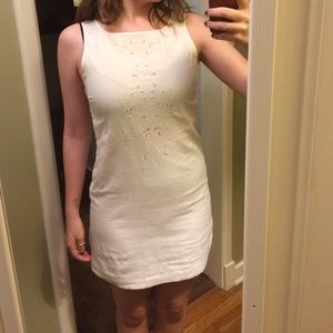 White eyelet tunic