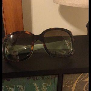 Never worn Ralph Lauren tortoise & Aqua sunglasses