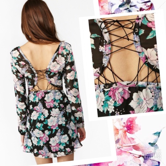 Nasty Gal Floral Dress - Picture 2 of 4