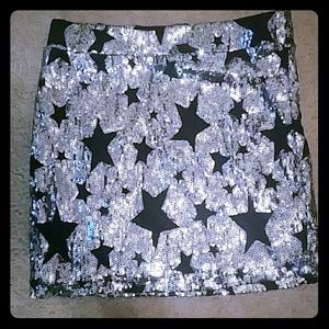 Sparkly mini skirt
