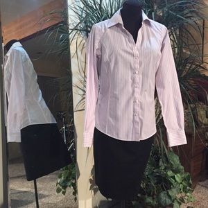 Brooks Brothers striped shirt.