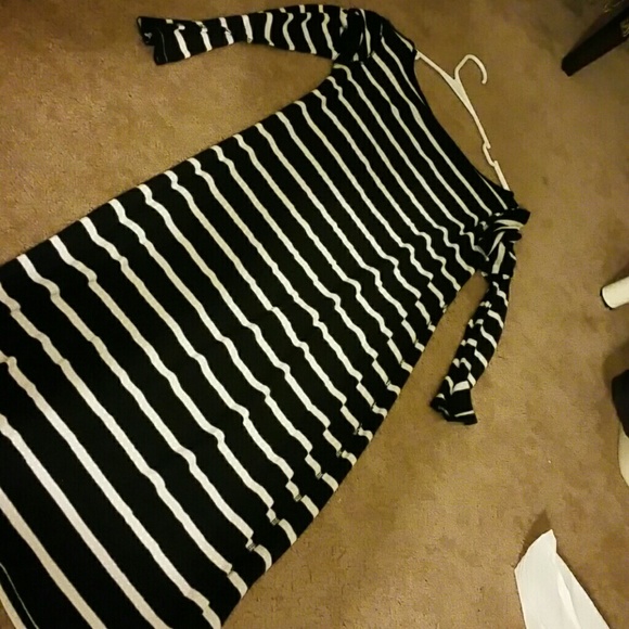 Striped cotton dress