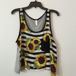 sunflower crop top