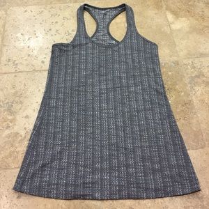 ON HOLD Lululemon racerback tank dark gray/white