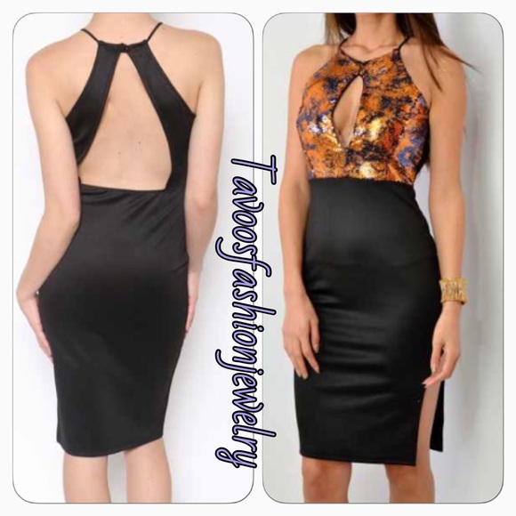 CLASSY SEXY AMBER DRESS - Picture 3 of 3