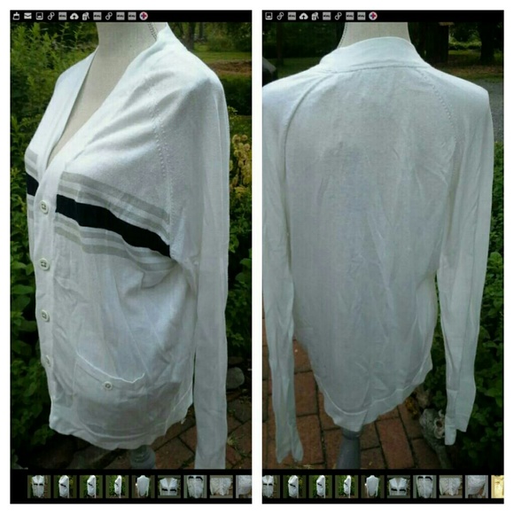 💣SOLD💥🌈 Triple Five Soul 555 Throwback Stripe Cardigan XL - Picture 2 of 3