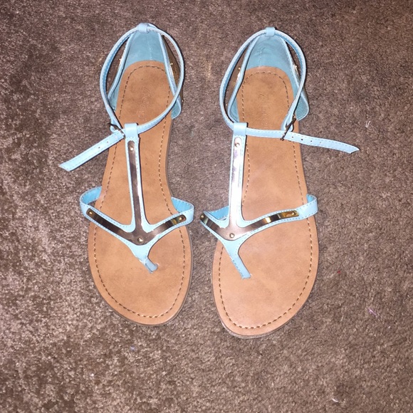 Teal sandals