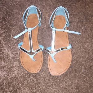Teal sandals