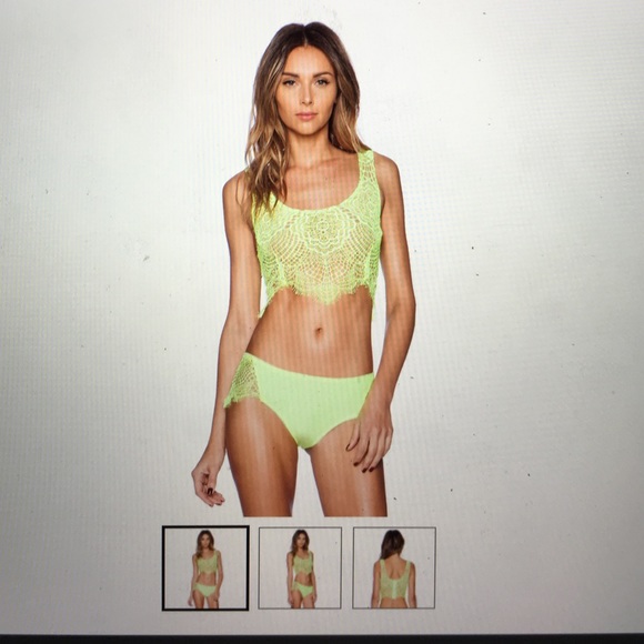 For Love and Lemons Other - For love and lemons sprig fling underwire crop bra
