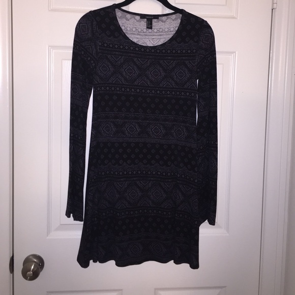 Tribal long sleeve dress
